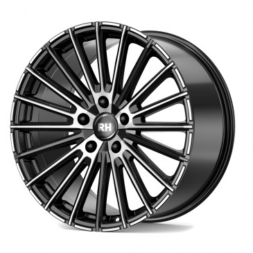 RH ALURAD WM Flowforming Schwarz voll poliert