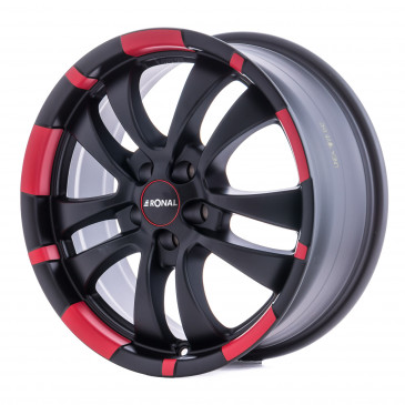 RONAL R59 MCR JETBLACK MATT RED RIM