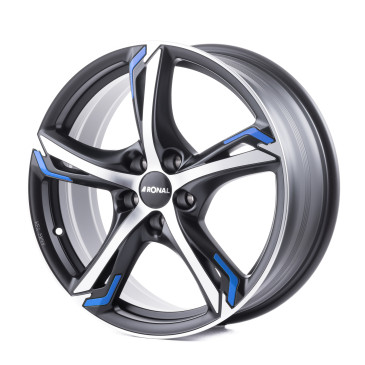 RONAL R62 BLUE JETBLACK MATT FRONTKOPIERT