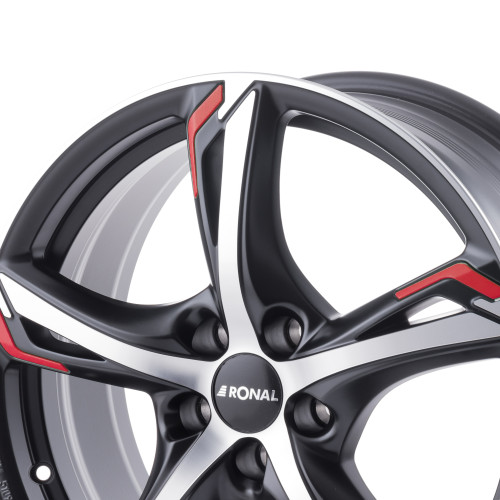 RONAL R62 RED JETBLACK MATT FRONTKOPIERT