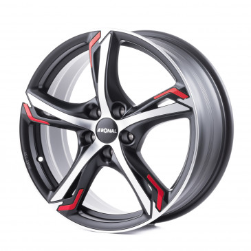 RONAL R62 RED JETBLACK MATT FRONTKOPIERT
