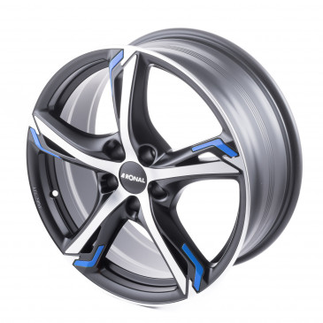 RONAL R62 BLUE JETBLACK MATT FRONTKOPIERT