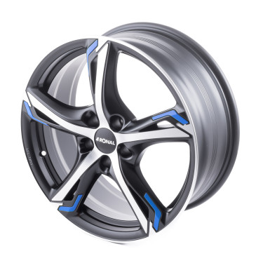 RONAL R62 BLUE JETBLACK MATT FRONTKOPIERT
