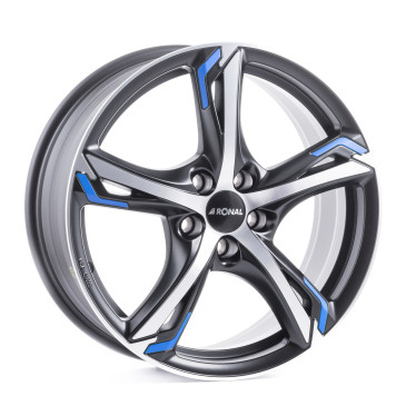 RONAL R62 BLUE JETBLACK MATT FRONTKOPIERT