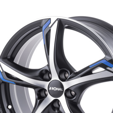 RONAL R62 BLUE JETBLACK MATT FRONTKOPIERT