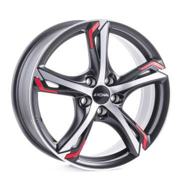 RONAL R62 RED JETBLACK MATT FRONTKOPIERT