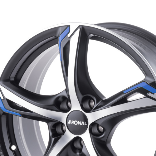 RONAL R62 BLUE JETBLACK MATT FRONTKOPIERT