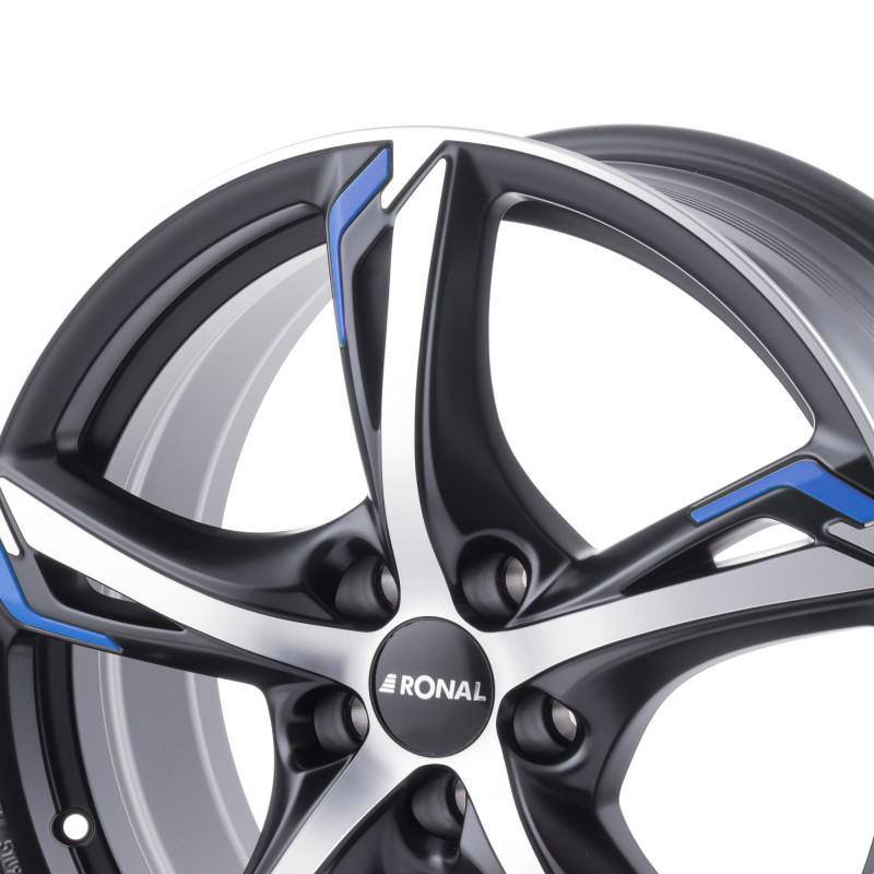 RONAL R62 BLUE JETBLACK MATT FRONTKOPIERT