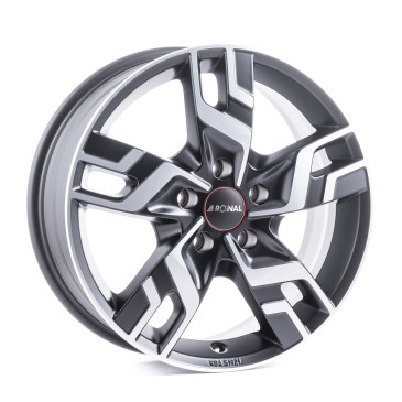 RONAL R64 JETBLACK MATT FRONTKOPIERT