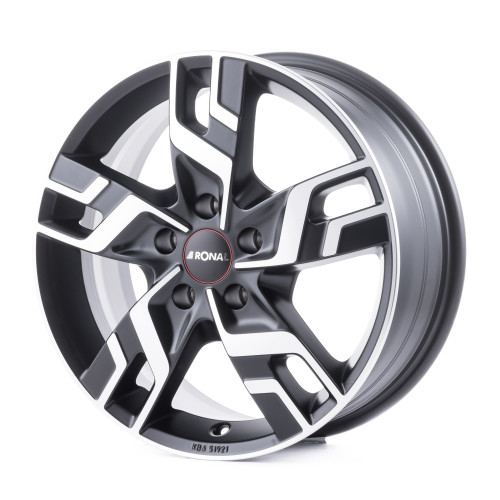 RONAL R64 JETBLACK MATT FRONTKOPIERT