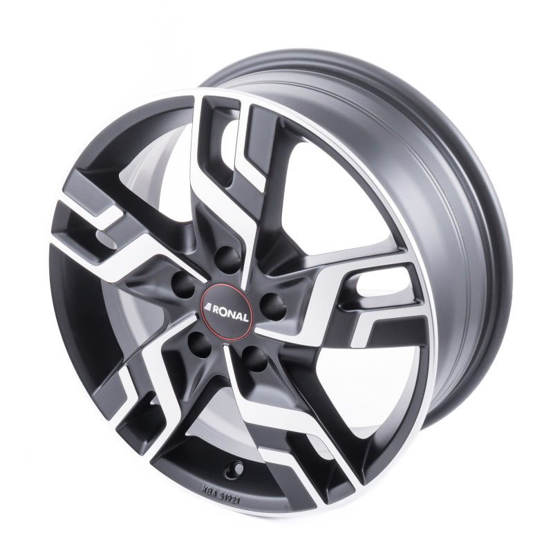 RONAL R64 JETBLACK MATT FRONTKOPIERT