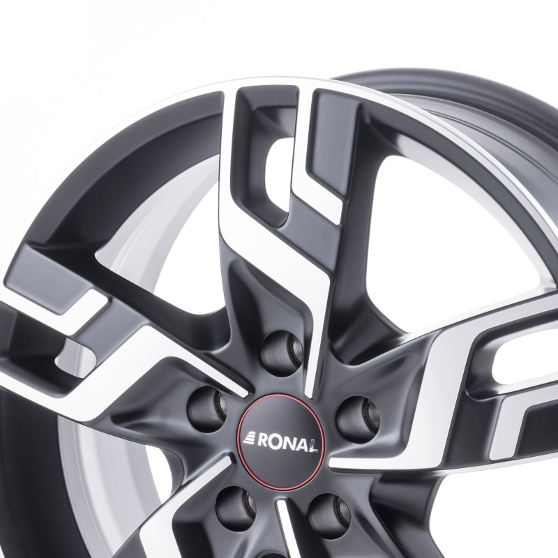 RONAL R64 JETBLACK MATT FRONTKOPIERT
