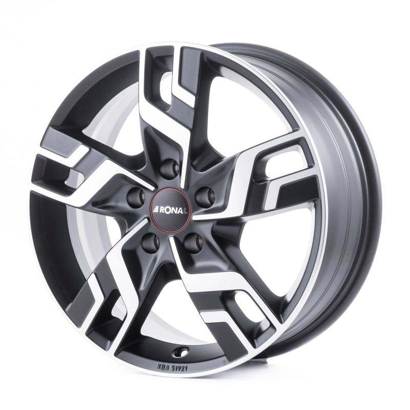 RONAL R64 JETBLACK MATT FRONTKOPIERT