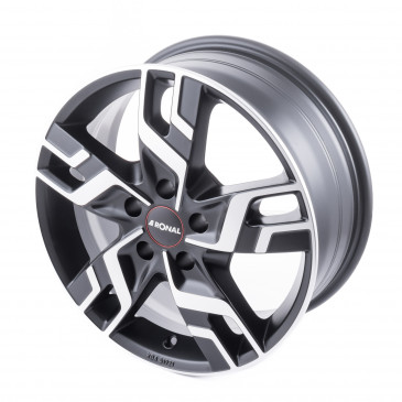 RONAL R64 JETBLACK MATT FRONTKOPIERT
