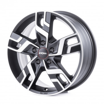 RONAL R64 JETBLACK MATT FRONTKOPIERT