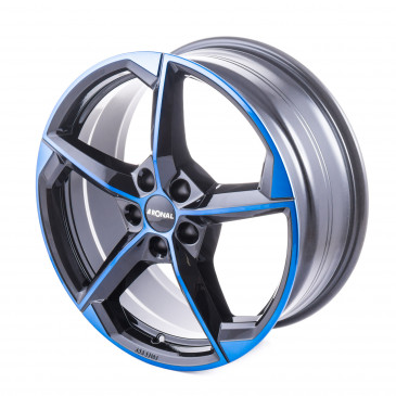 RONAL R66 JETBLACK BLUE TINTED