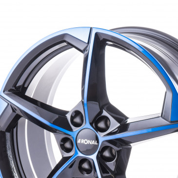 RONAL R66 JETBLACK BLUE TINTED
