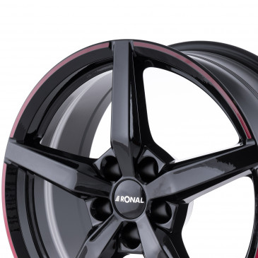 RONAL R69 MCR JETBLACK RED RIM