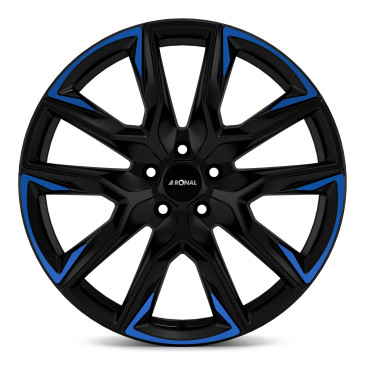 RONAL R71 JETBLACK MATT BLUE TINTED MATT