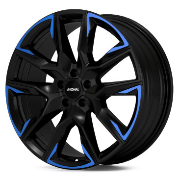 RONAL R71 JETBLACK MATT BLUE TINTED MATT