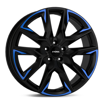 RONAL R71 JETBLACK MATT BLUE TINTED MATT