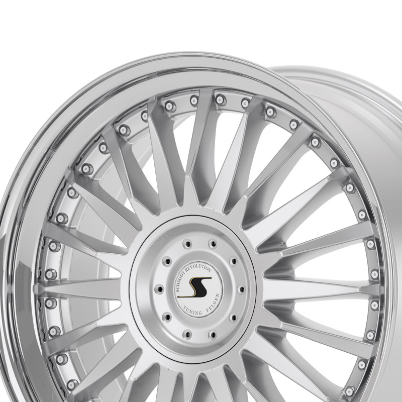 Schmidt CC-Line 2.5 Zoll Radinox Stufenbetten HighGloss Silver