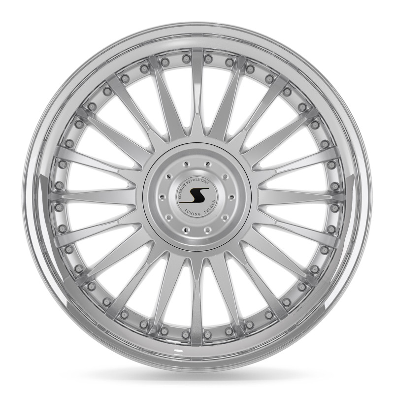 Schmidt CC-Line 3 Zoll Radinox Stufenbetten HighGloss Silver