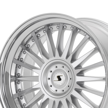 Schmidt CC-Line 4 Zoll Radinox Stufenbetten HighGloss Silver