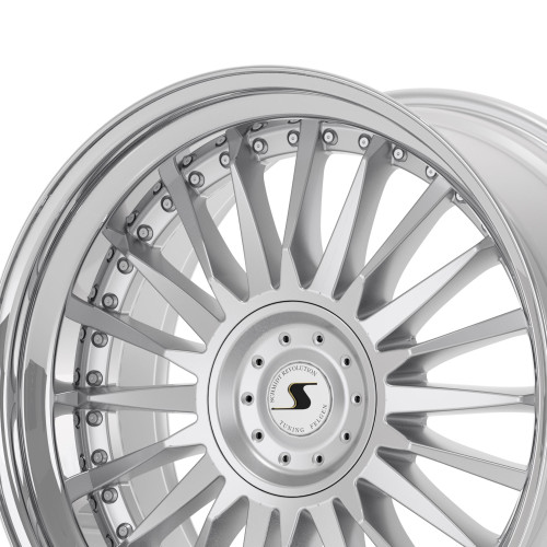 Schmidt CC-Line 4 Zoll Radinox Stufenbetten HighGloss Silver