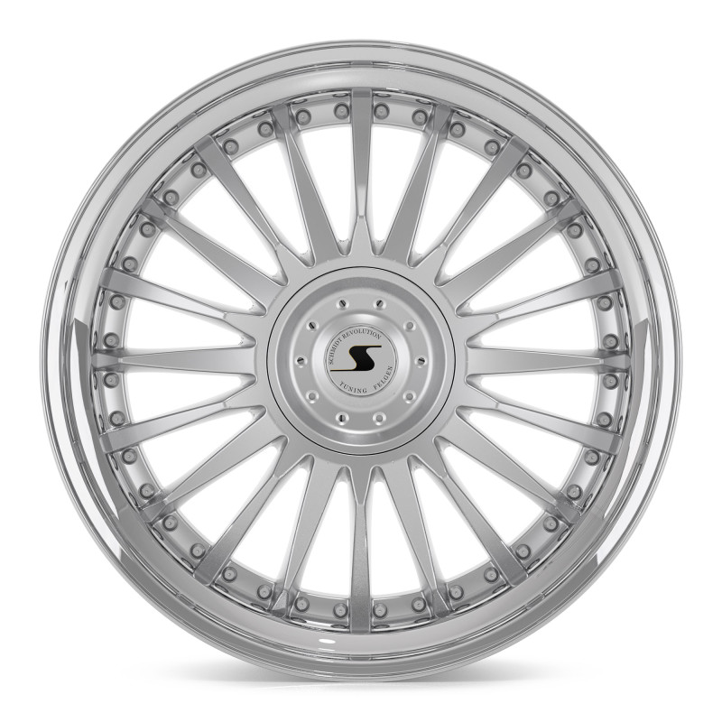 Schmidt CC-Line 4 Zoll Radinox Stufenbetten HighGloss Silver
