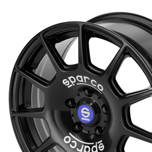 SPARCO TERRA MATT BLACK + WHITE LETTERING