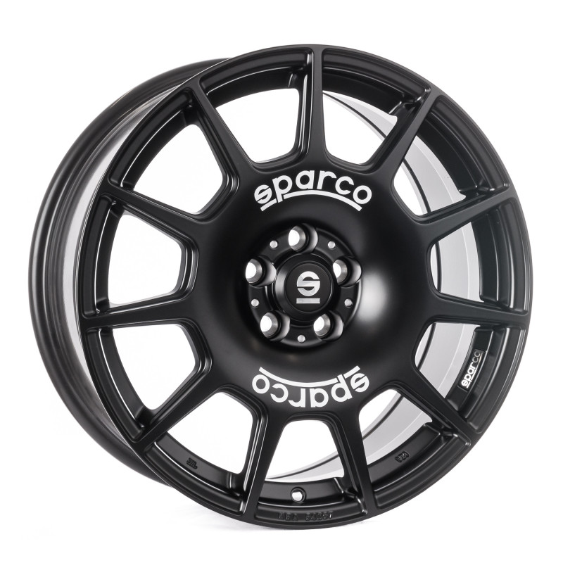 SPARCO TERRA MATT BLACK + WHITE LETTERING