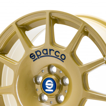 SPARCO TERRA RACE GOLD + BLUE LETTERING