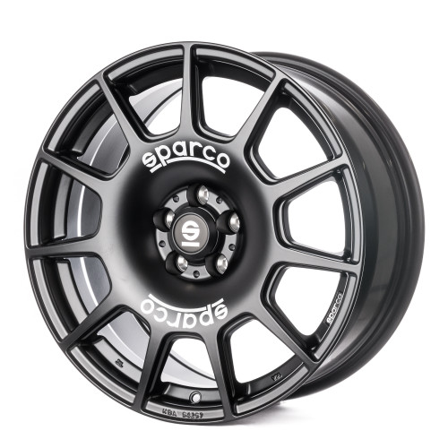 SPARCO TERRA MATT BLACK + WHITE LETTERING