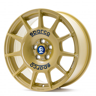 SPARCO TERRA RACE GOLD + BLUE LETTERING