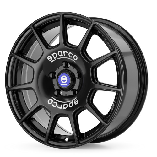 SPARCO TERRA MATT BLACK + WHITE LETTERING