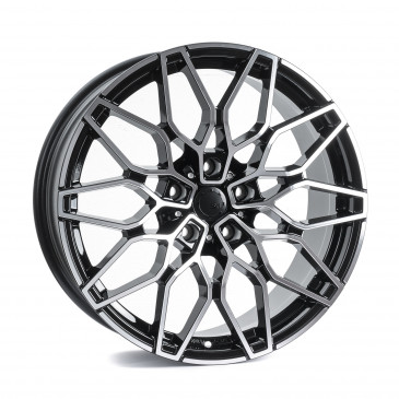 SX-Wheels SX1 Glossy Black Machined