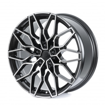 SX-Wheels SX1 Glossy Black Machined