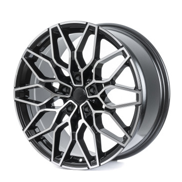 SX-Wheels SX1 Glossy Black Machined