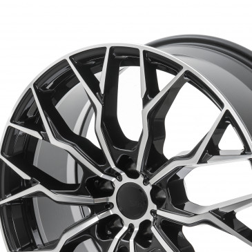 SX-Wheels SX2 Glossy Black Machined