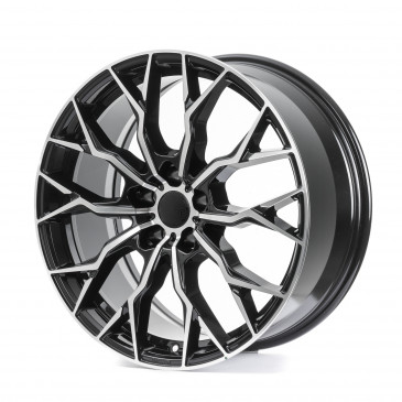 SX-Wheels SX2 Glossy Black Machined