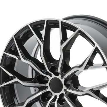 SX-Wheels SX2 Glossy Black Machined