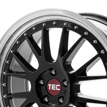 Tec Speedwheels GT EVO Schwarz Glanz Hornpoliert