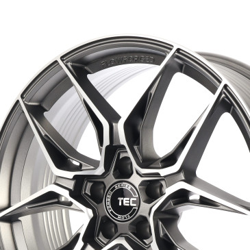 Tec Speedwheels GT9 gun metal matt frontpoliert