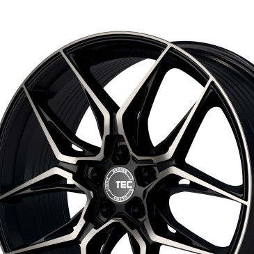 Tec Speedwheels GT9 schwarz matt frontpoliert Shadow Edition