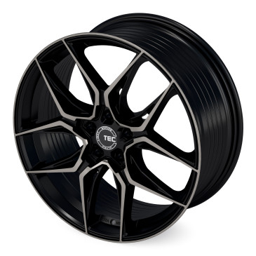 Tec Speedwheels GT9 schwarz matt frontpoliert Shadow Edition