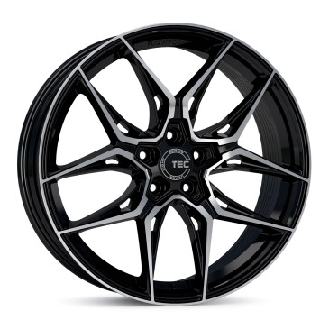 Tec Speedwheels GT9 Schwarz Glanz Frontpoliert