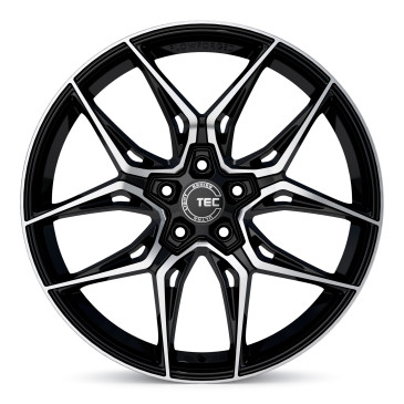 Tec Speedwheels GT9 Schwarz Glanz Frontpoliert