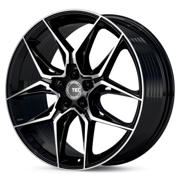 Tec Speedwheels GT9 Schwarz Glanz Frontpoliert