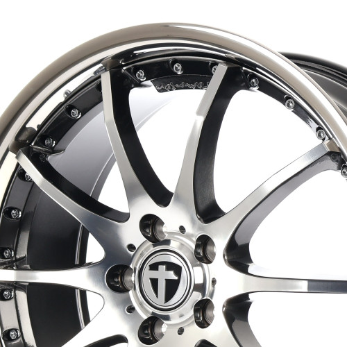 TOMASON TN8 hyperblack diamond polished
